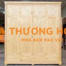 TỦ QUẦN ÁO GỖ SỒI TRẮNG CẦN BÁN