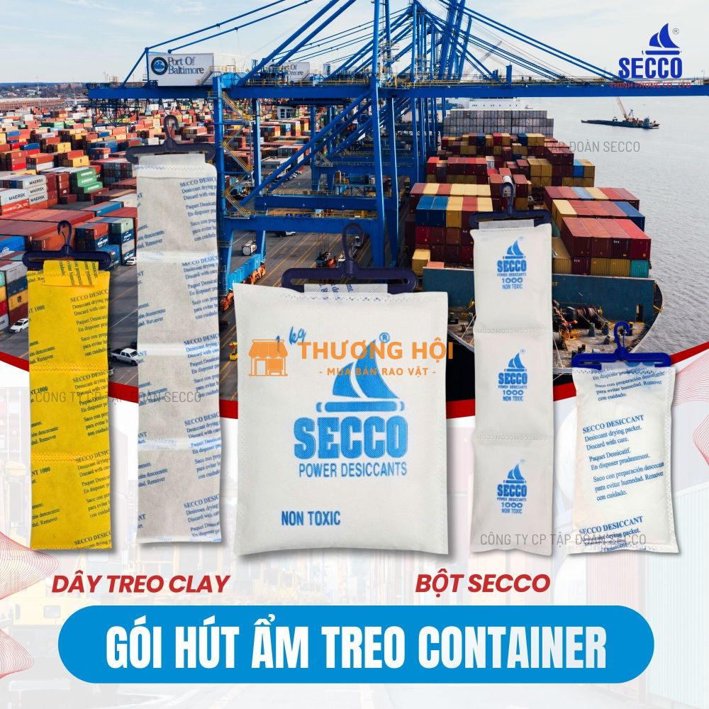Dây Treo Hút Ẩm Container Secco Chính Hãng – Giá Tốt Nhất Thị Trường.