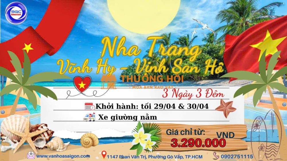 Vĩnh Hy - Nha Trang - Vịnh San Hô 3N3Đ 2026 sgc