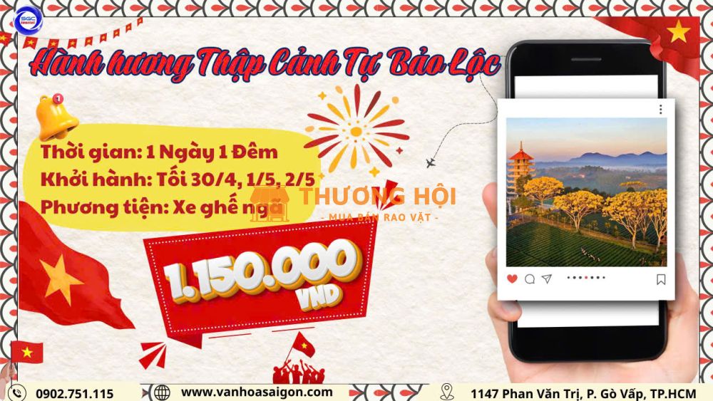 Thập Cảnh Tự Bảo Lộc 1N1Đ 2026 sgc