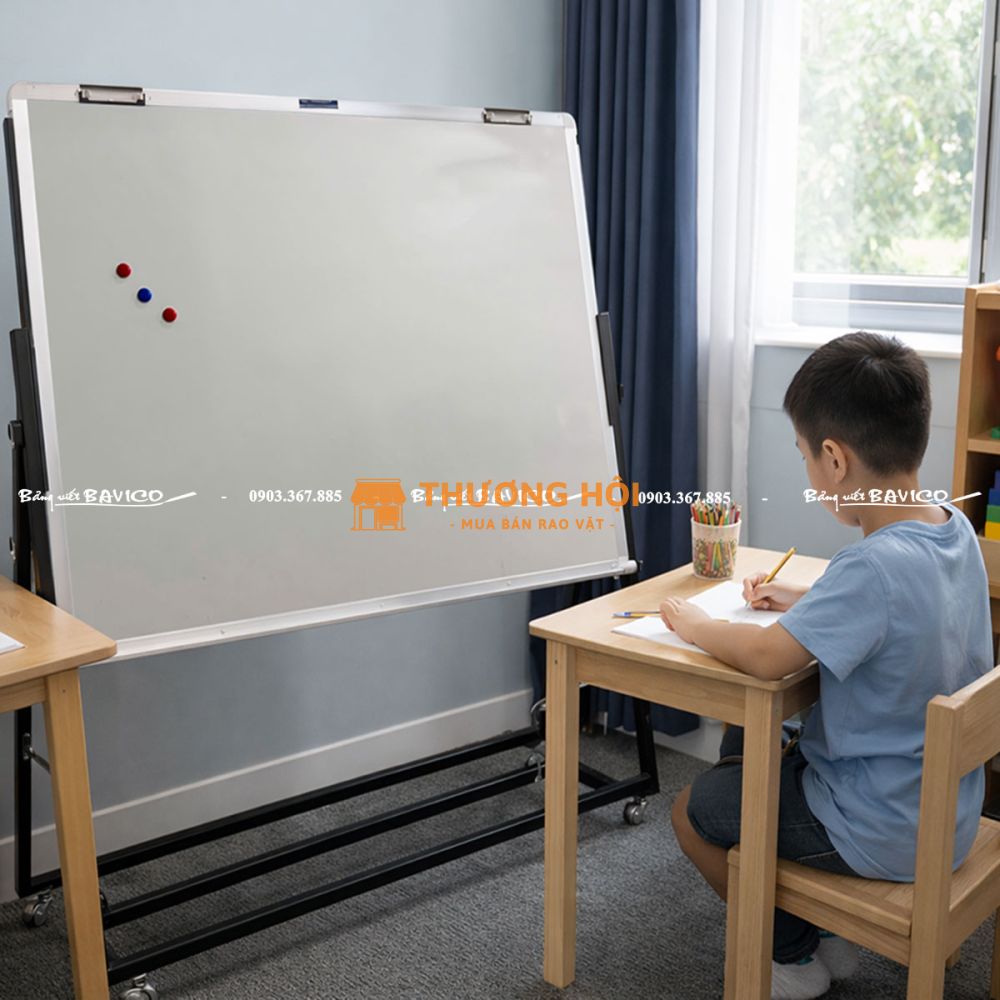 BẢNG TRẮNG TỪ CERAMIC CÓ CHÂN ĐEN CHỮ U