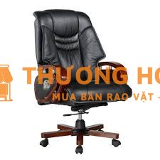 Ghế giám đốc da đen đã dùng, ben còn tốt, rất cứng