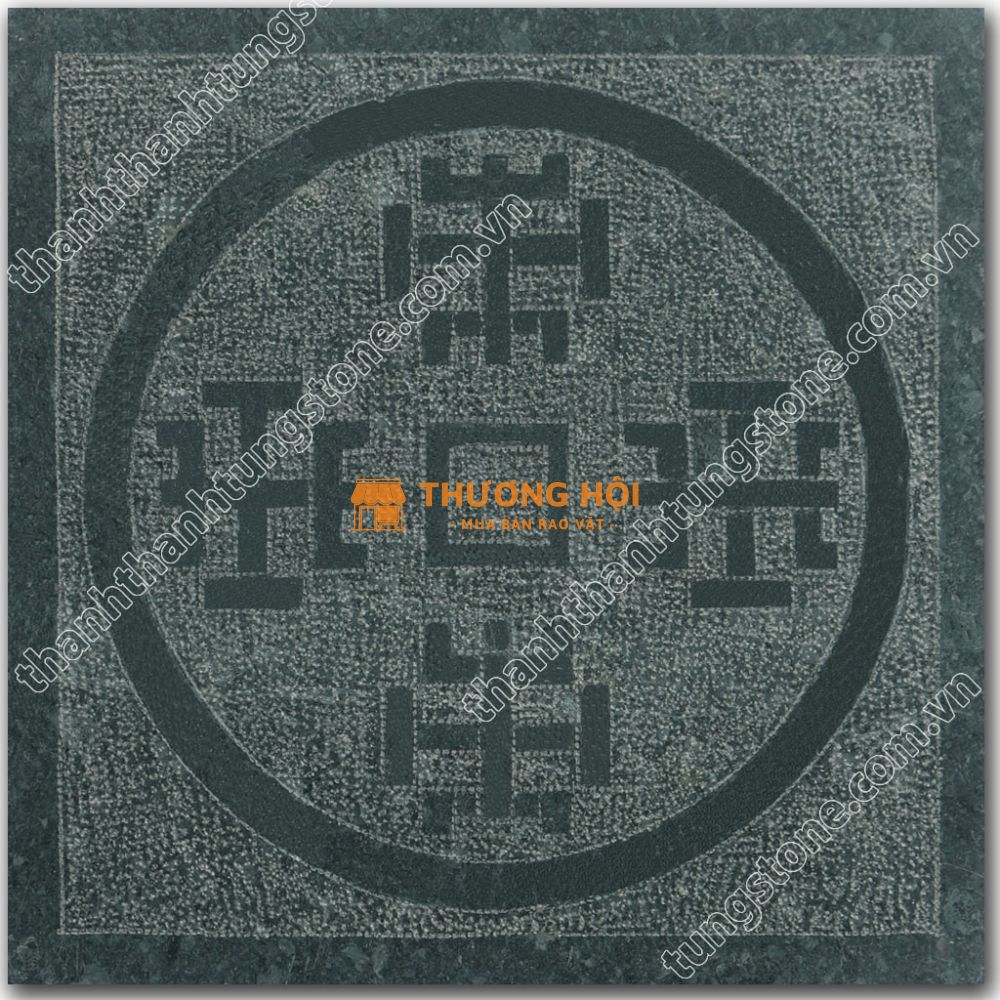 Đá Xanh Rêu Băm Hình Đồng Tiền Trinh – Lát Sân Vườn, Bậc Tam Cấp Đẹp
