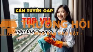 Càn tuyển 02 quản lý tạp vụ và 02 nhân viên tạp vụ
