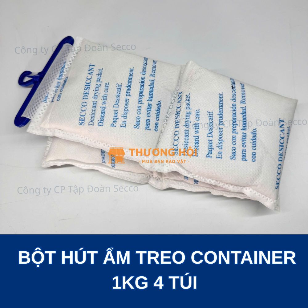 Bột Hút Ẩm - Dây treo hút ẩm container 1kg 4 túi