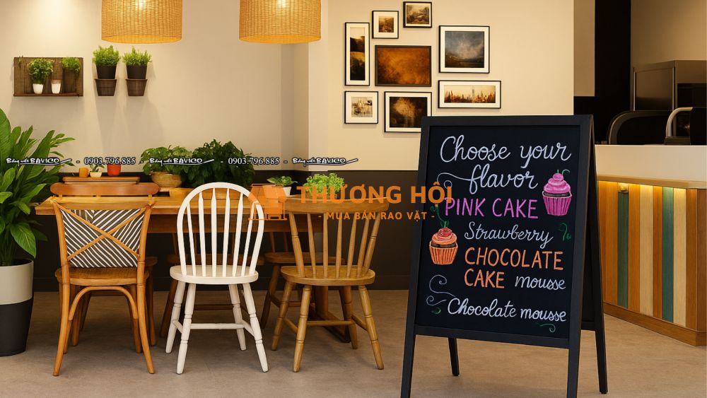 Decor Góc Quán Cực Xinh Với Bảng Menu Bavico