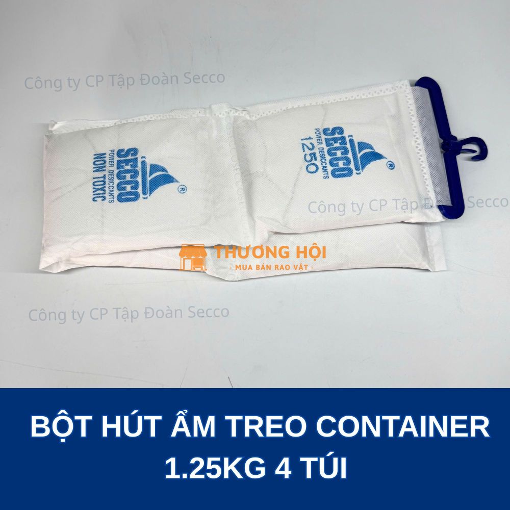 Bột Hút Ẩm 1,250kg – Túi Treo Hút Ẩm Container Chuyên Dụng Đường Biển