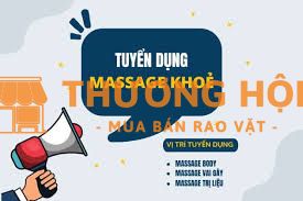 Tuyển Dụng Nhân Viên Massage Khoẻ Tại Quận 1