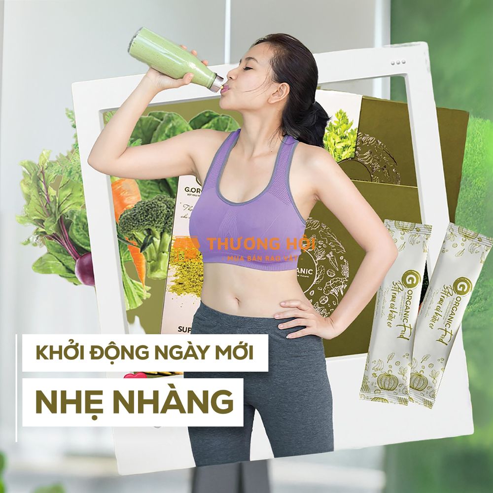 Giải nhiệt cơ thể, tạm biệt nóng trong người với bột rau củ tổng hợp G.Organic