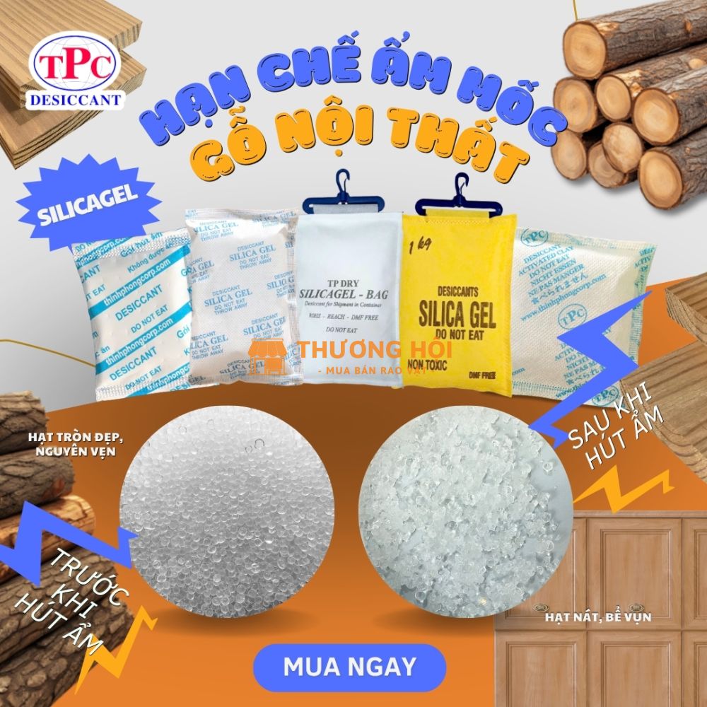 Gói hút ẩm gỗ nội thất có giúp giữ sản phẩm luôn khô ráo?