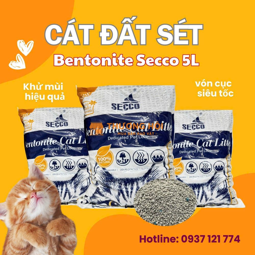 🐾 CÁT MÈO BENTONITE – VÓN NHANH, KHỬ MÙI TỐT