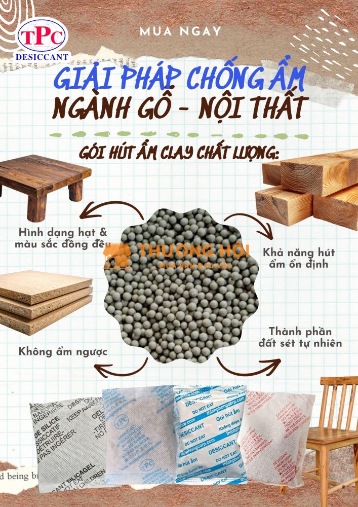 Gói hút ẩm có cần thiết để bảo vệ đồ gỗ khi vận chuyển xa?