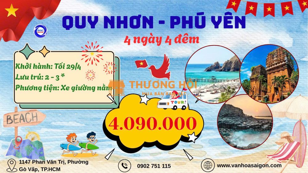 QUY NHƠN – PHÚ YÊN (4N4Đ)