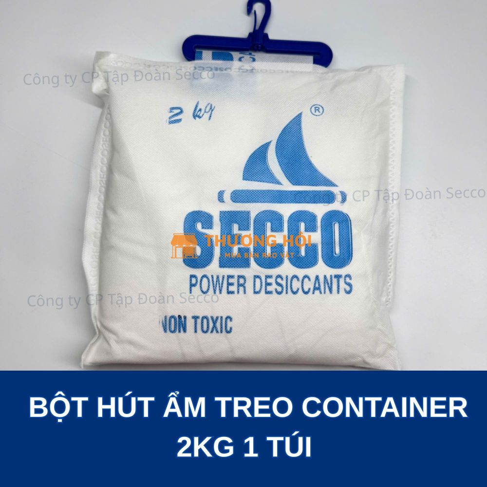 Bột Hút Ẩm 2000g – Túi Treo Hút Ẩm Container Chuyên Dụng Đường Biển