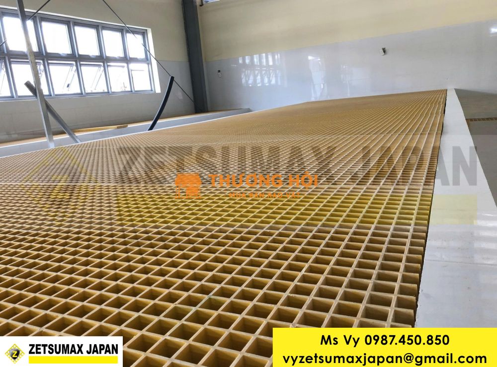 TẤM SÀN LƯỚI SỢI THỦY TINH COMPOSITE