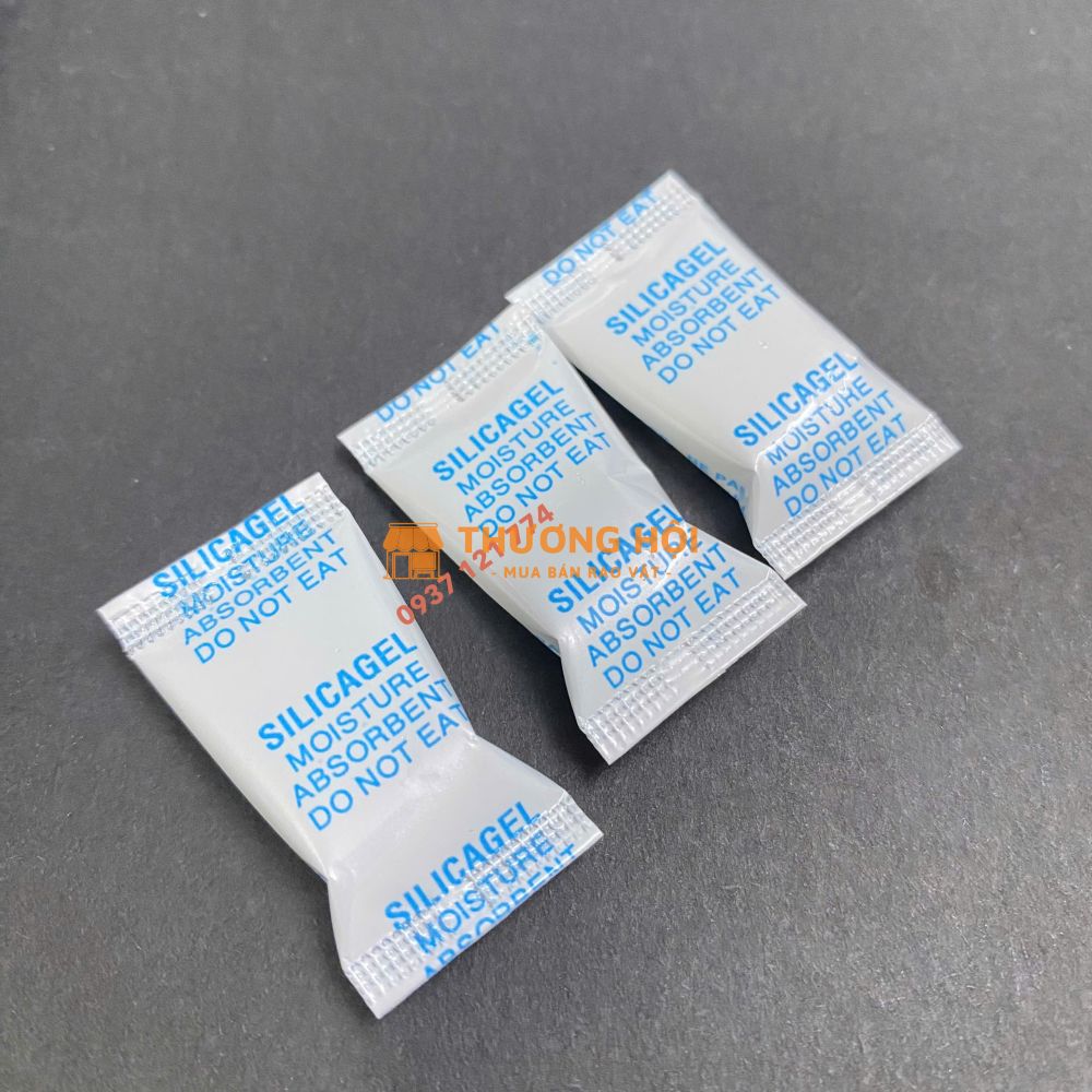 GÓI HÚT ẨM SILICAGEL 1GR NGỌC – DÙNG TRONG ĐÓNG GÓI THỰC PHẨM CHAY