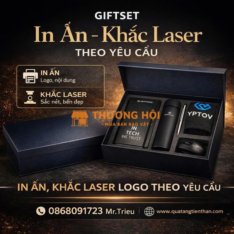GiftSet Cao Cấp - In Khắc Laser Theo Yêu Cầu