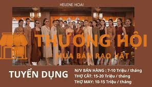 HELENE HOAI Tuyển Gấp ! KẾ TOÁN KHO & THỢ MAY MẪU Tại Ba Đình, Hà Nội