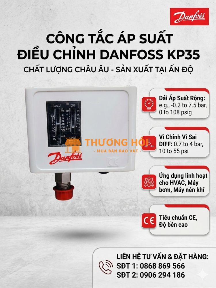 Địa chỉ bán công tắc áp suất chính hãng