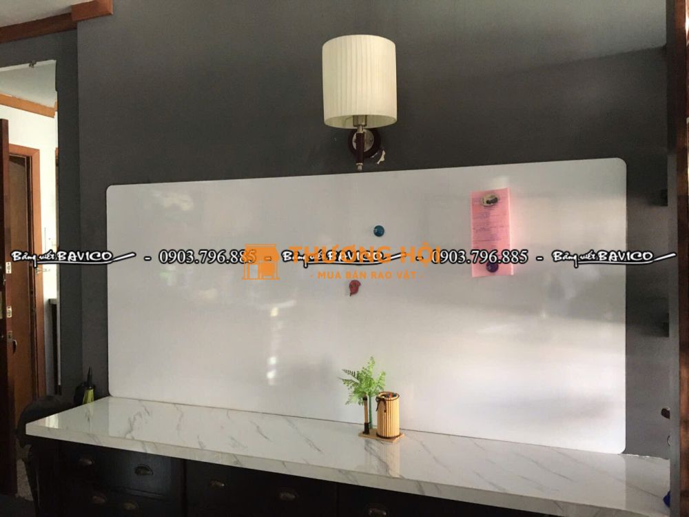 Bảng Trắng Hít Nam Châm Hàn Quốc [Kt 1200X2400Mm]