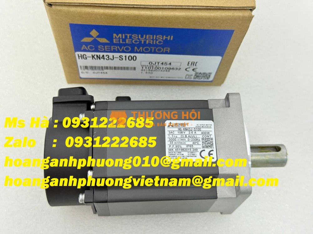 Động cơ servo HG-KN series HG-KN43J-S100 mitsubishi 400W