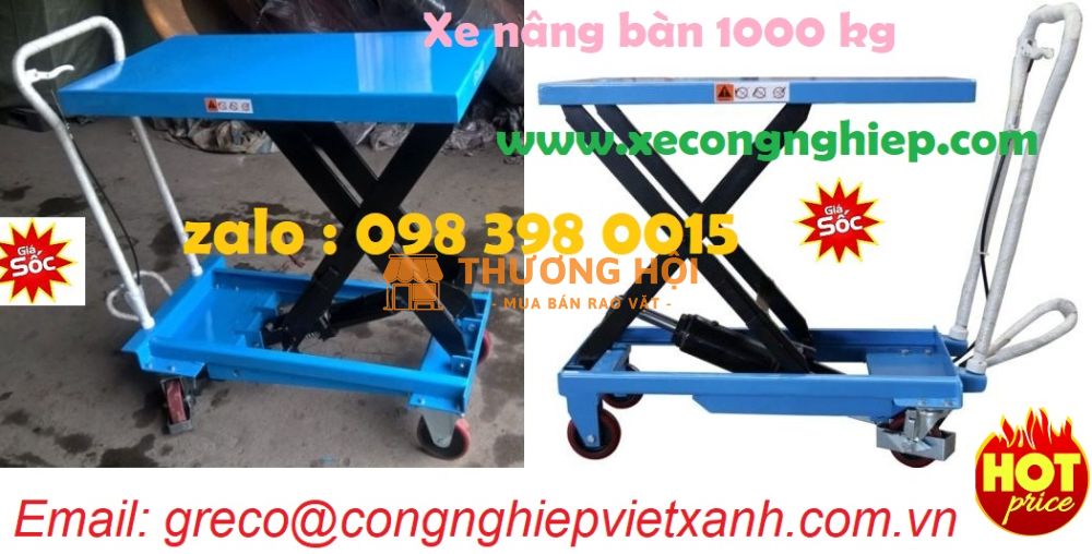 Nên chọn xe nâng mặt bàn hay xe nâng tay thấp?