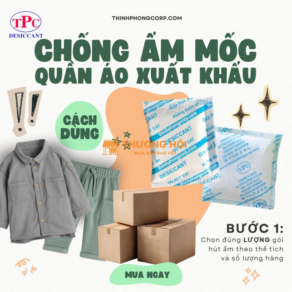 Gói hút ẩm có giữ quần áo luôn khô ráo khi vận chuyển không?