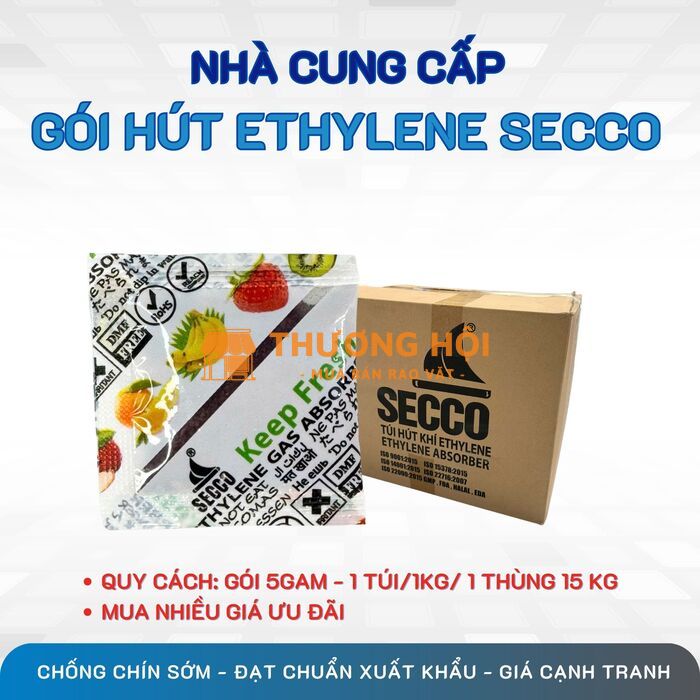 Ứng dụng gói hút ethylene Secco giúp chống chín sớm cho trái cây xuất khẩu