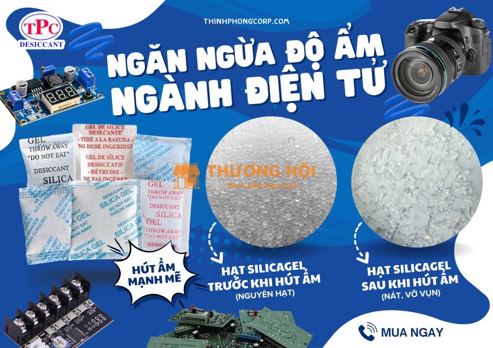 Gói hút ẩm có cần thiết khi đóng gói thiết bị điện tử?