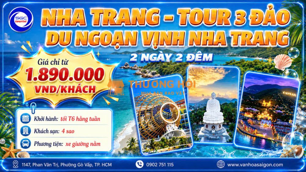 Nha Trang - 3 Đảo 2N2Đ 2026 sgc