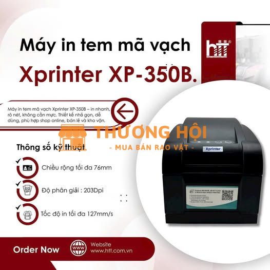 máy in mã vạch Xprinter XP-350B