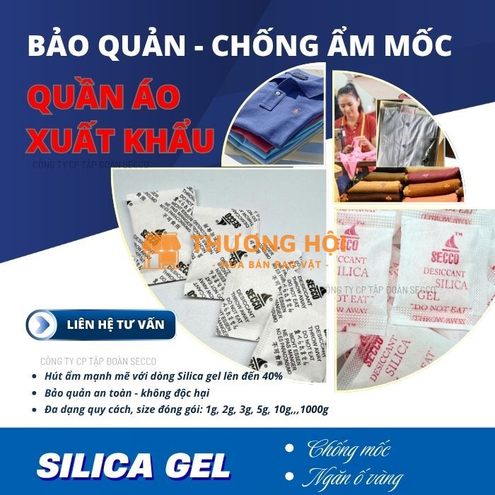 Gói hút ẩm giúp bảo quản hàng may mặc ra sao?