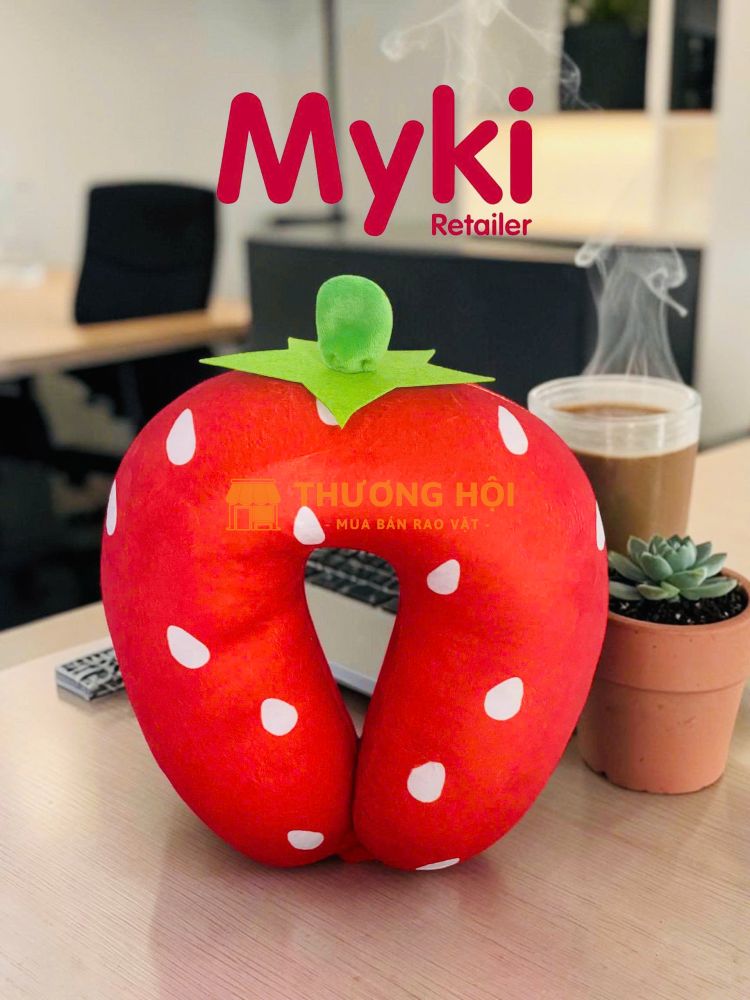 gối kê cổ chữ u du lịch hạt xốp in hoạt hình nghộ nghĩnh dễ thương