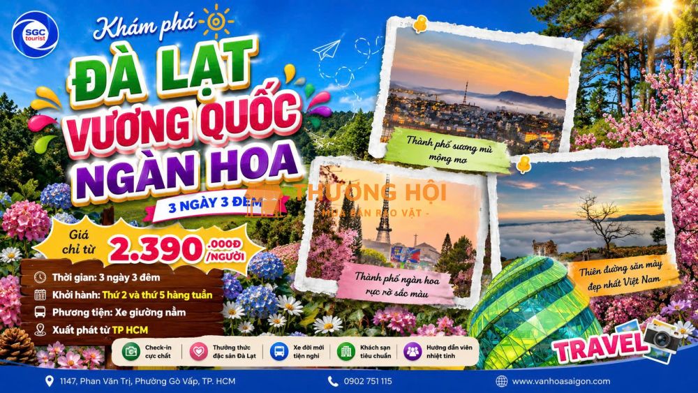 ĐÀ LẠT – VƯƠNG QUỐC NGÀN HOA 2026 SGC