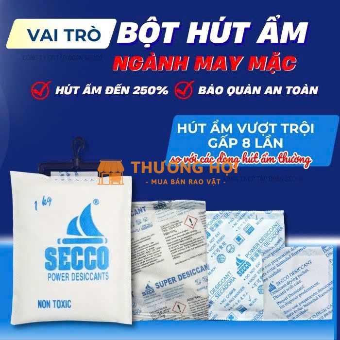 Gói Hút Ẩm Secco Cho Ngành May Mặc