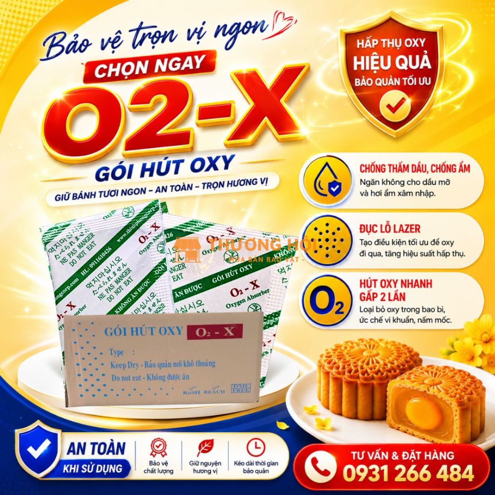 Gói hút oxy có giúp chống mốc bánh trung thu không?