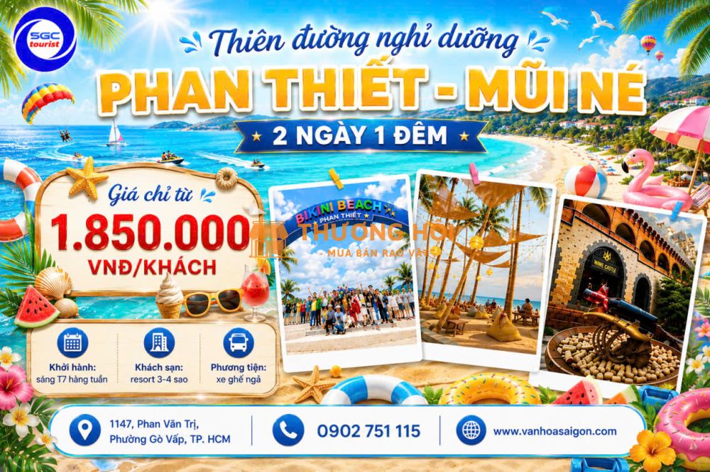 PHAN THIẾT - MŨI NÉ 2026 2N1Đ SGC