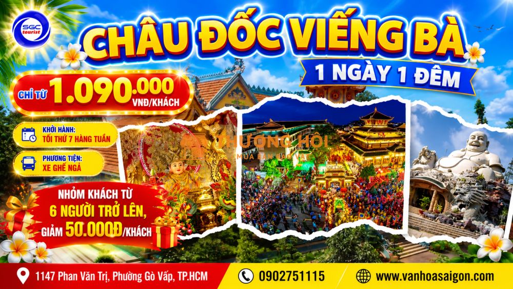VÙNG ĐẤT TÂM LINH AN GIANG 1N1Đ SGC