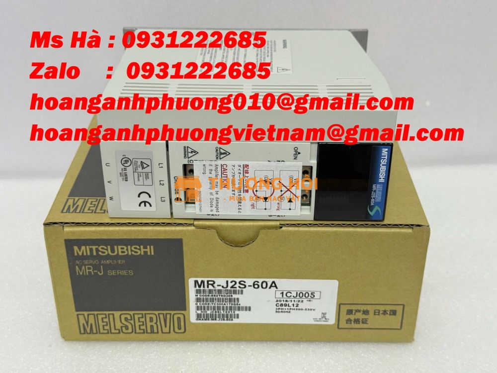 Cung cấp servo uy tín dòng MR-J2S-60A mitsubishi 600W