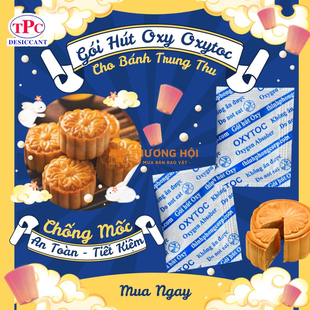Vì sao bánh trung thu cần gói hút oxy OXYTOC để chống mốc?