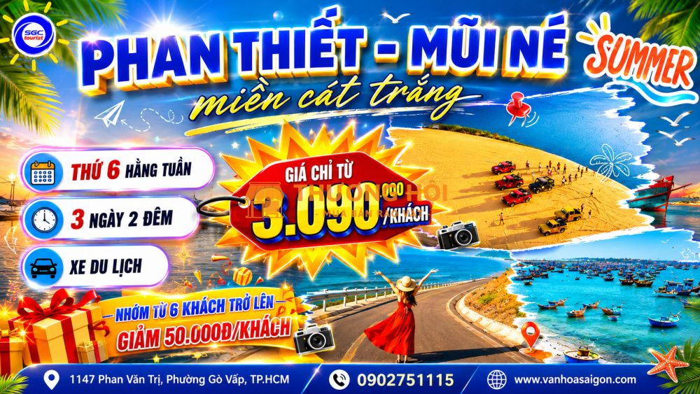 PHAN THIẾT - MŨI NÉ - JEEP TOUR 3N2Đ SGC