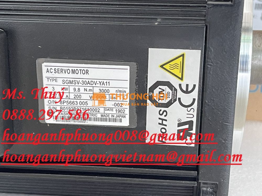 Động cơ Yaskawa SGMSV-30ADV-YA11- Giá ưu đãi
