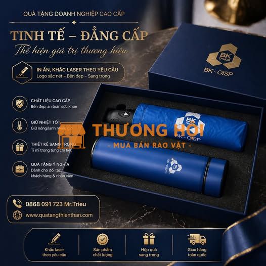 Set Qùa Tặng Doanh Nghiệp Sang Trọng In Ấn Khắc Logo Theo Yêu Cầu
