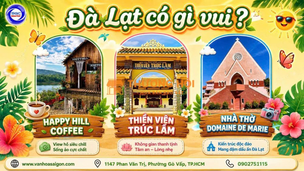 Đà Lạt - Vương Quốc Ngàn Hoa 3N3Đ 2026 SGC