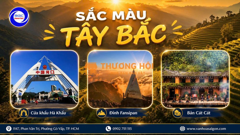 TÂY BẮC- SAPA - ĐIỆN BIÊN - MỘC CHÂU - HÒA BÌNH 5N4Đ 2026 SGC