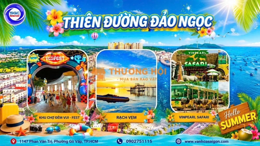 Phú Quốc - Safari Rạch Vẹm - Vương Quốc Sao Biển 2026 sgc