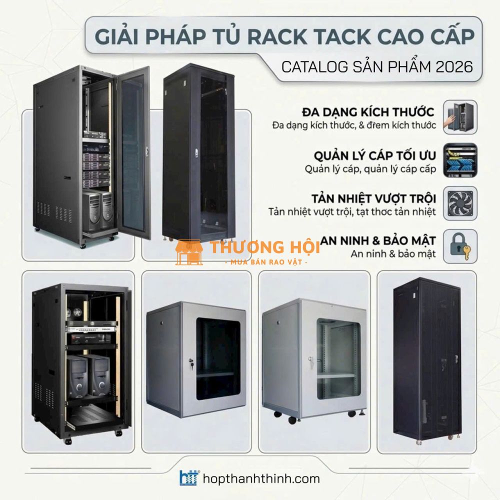 TỦ RACK CAO CẤP – NỀN TẢNG HẠ TẦNG MẠNG CHUYÊN NGHIỆP CHO MỌI DOANH NGHIỆP