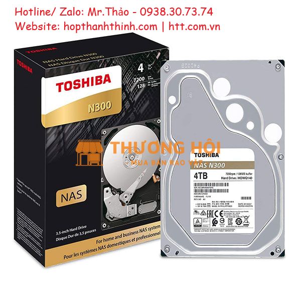 Ổ CỨNG NAS TOSHIBA N300 4TB – GIẢI PHÁP MẠNG VÀ LÀM VIỆC AN TÂM (Mã sản phẩm: HDWG440UZSVA)