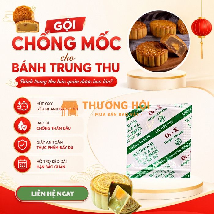 Gói Hút Oxy Bảo Quản Bánh Trung Thu Hiệu Quả Cho Mùa Vụ Cao Điểm