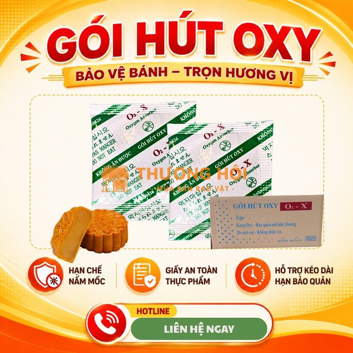 Gói Hút Oxy Bảo Quản Bánh Trung Thu Giúp Nâng Cao Chất Lượng Sản Phẩm